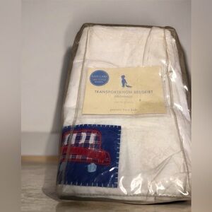 Pottery Barn Kids infant crib  bedskirt Transportation theme cats trucks NEW